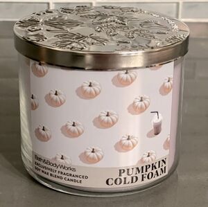 Bath & Body Works Pumpkin Cold Foam Candle